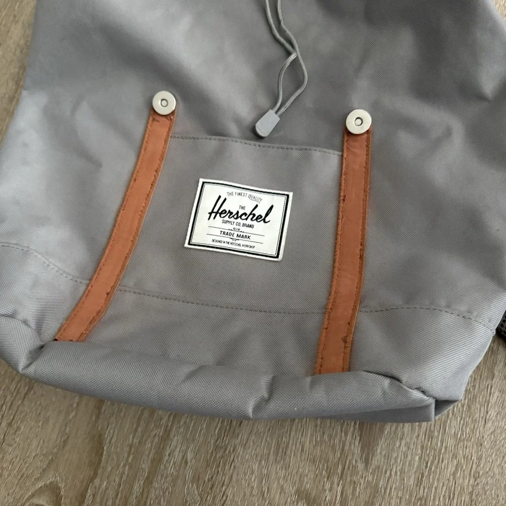 Y2K Herschel Supply Co. Little America Backpack Gray Laptop School Hiking Bag